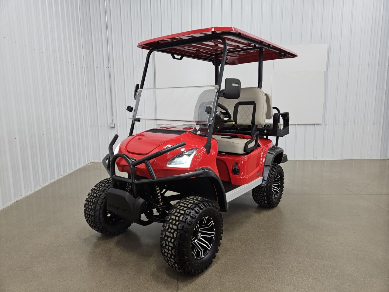 2022 Star Ev Sirius 2+2 Lithium Ion Golf Cart Lsv, Torch Red For Sale