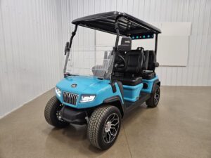 2024 Evolution D5 Ranger Lithium Ion Golf Cart, Limited Edition Sky Blue For Sale