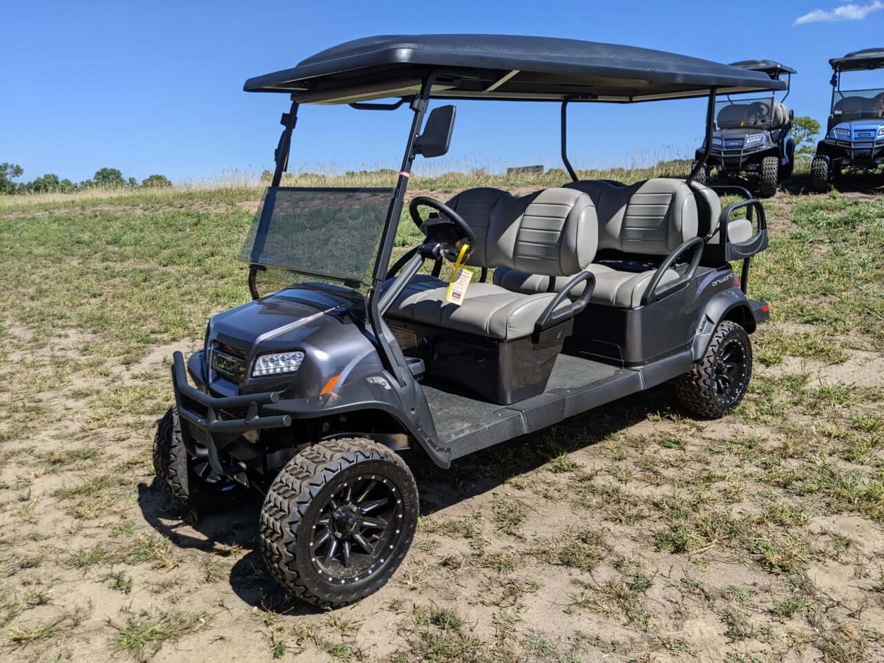 2023 Club Car Onward Gas Efi Soundbar Golf Cart, Midnight Silver For Sale