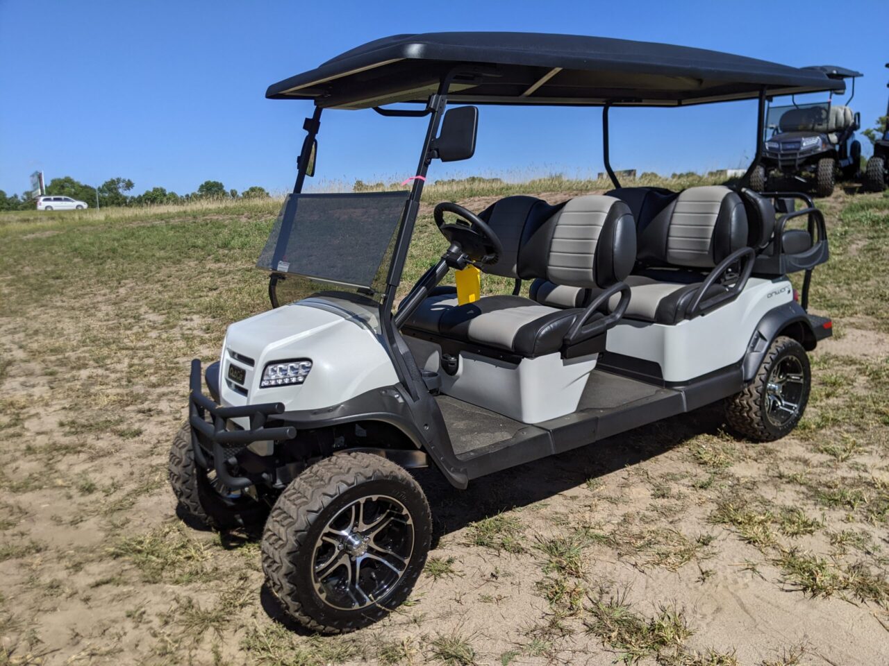 2023 Club Car Onward Ac Electric Sound Bar Golf Cart, White Glacier For Sale